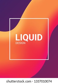 trendy abstract design templates with fluid and liquid shapes. Bright geometric mesh gradient elements. Applicable for banners, covers, logos, social posts, presentations. Vector illustration. Eps10