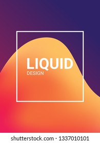 trendy abstract design templates with fluid and liquid shapes. Bright geometric mesh gradient elements. Applicable for banners, covers, logos, social posts, presentations. Vector illustration. Eps10