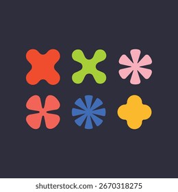 Trendy Abstract Elements – Colorful Minimal Vector Collection