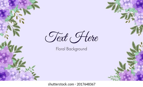 Trendy abstract floral art template with flowers, leaves, vines. nature element for web, banners, posters, social media, apps, design, internet ads, invitations. Vector Illustration background.
