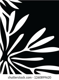 Trendy abstract floral screen tile shape vector pattern print design for many creative ideas