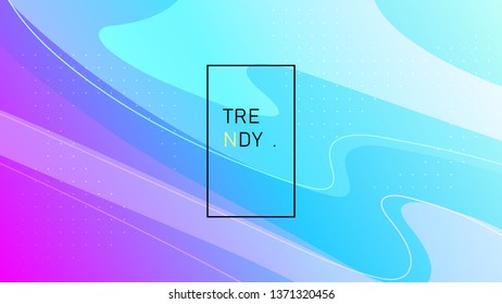 Trendy abstract fluid geometric background, colorful dynamic wallpaper, futuristic vector shapes