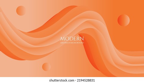 Trendy abstract fluid wave. Modern poster with gradient 3d flow shape. Innovation background design for landing page. Vector illustration.