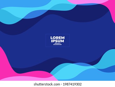 Trendy abstract geometric background.Trend gradient. Fluid shapes composition.