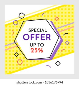 Venta de moda de burbujas geométricas abstractas de moda. Nueva llegada, gran venta y oferta especial. El viernes negro hasta. Gran descuento. Estilo de diseño de afiches retro de carteles de carteles Vivid. Colores y formas vintage en el estilo memphis