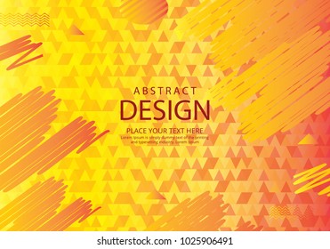 Trendy Abstract Geometric Hipster Background 