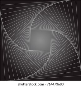 Trendy abstract geometric lines background. Infinity concept illustrated vector