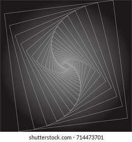 Trendy abstract geometric lines background. Infinity concept illustrated vector