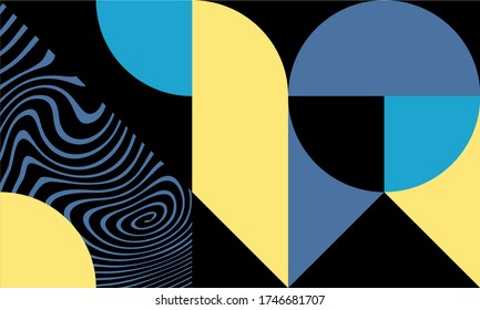 Trendy abstract geometric pattern. For covers, posters, business cards, design, interior, furniture, textiles. Vector illustration
