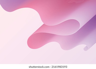 Trendy abstract gradient twisted shape. Minimalist curved design. Geometric graphic background