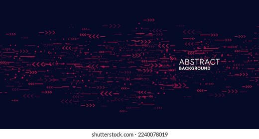Trendy abstract graphic. Geometric shapes on a dark background.