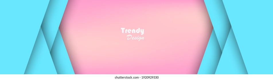 trendy abstract header pink and light blue color,unique design,pastel color, fit for design template,background,web banner,headliner banner,banner design,sale banner, banner promotion, etc.