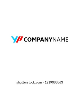 Trendy abstract initial. vector and logo design