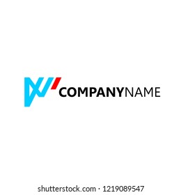 Trendy abstract initial. vector and logo design