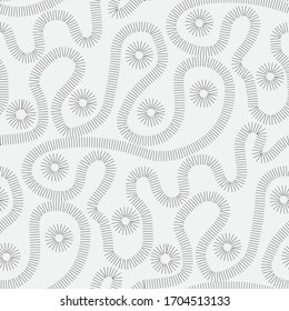 Trendy abstract lines black and white seamless pattern for background, wrap, fabric, textile, wrap, surface, web and print design. Elegant minimal modern repeatable tillable motif.
