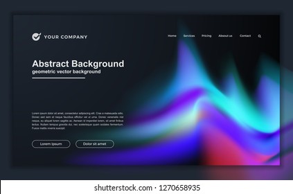 Trendy abstract liquid background for your landing page design. Minimal background for for website designs.