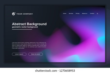Trendy abstract liquid background for your landing page design. Minimal background for for website designs.