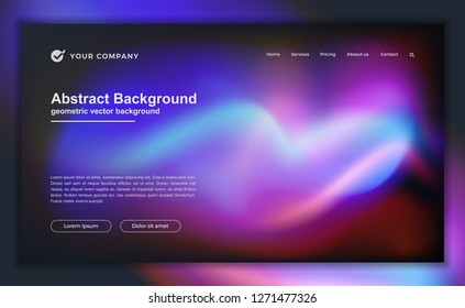 Trendy abstract liquid background for your landing page design. Minimal background for for website designs.