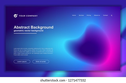 Trendy abstract liquid background for your landing page design. Minimal background for for website designs.
