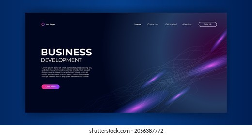 Trendy abstract liquid background for your landing page design. Minimal background for for website designs. Abstract background for landing page.