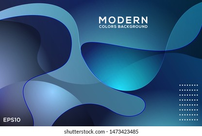 Trendy abstract liquid fluid background for your landing page design. Minimal background for website designs. Trendy blue gradient background. EPS10 vector background.