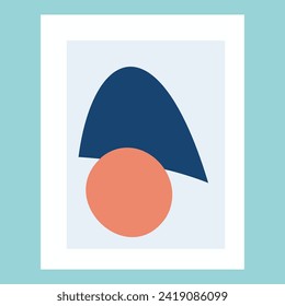 Trendy abstract minimalist organic background