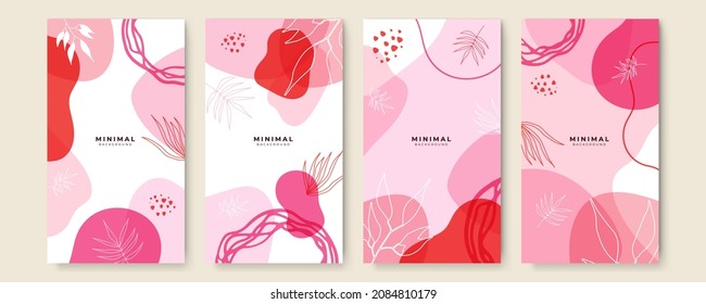 Trendy abstract organic and graphic elements with flowing liquid shapes. Template for logo, branding, web design, social media post, banner, business card, invitation, print, flyer or presentation.