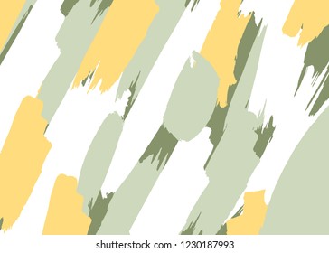 Trendy Abstract Paint Stroke Brush Texture Vector Illustration Background