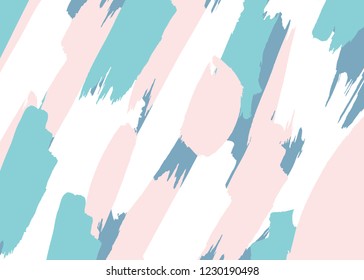 Trendy Abstract Paint Stroke Brush Texture Vector Illustration Background