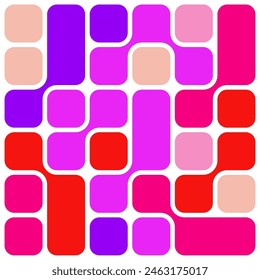 Trendy abstract pattern with liquid shapes, geometry graphics. Modern pattern. Abstract geometric pattern design, seamless pattern. Graphic design element modern style, pink violet colorful background