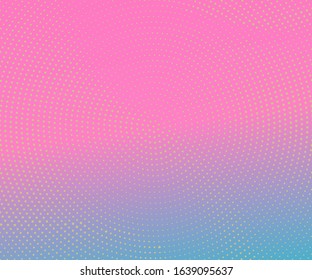 Trendy abstract pattern with pink halftone backgro