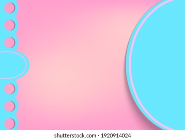 trendy abstract pink and light blue color,unique design,pastel color, fit for design template,background,cover design etc.
