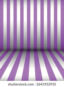 Trendy abstract pink stripes background. Color gradient vector illustration for web, template, posters, card, banner. Pastel colors simple striped studio backdrop with empty space for your content.