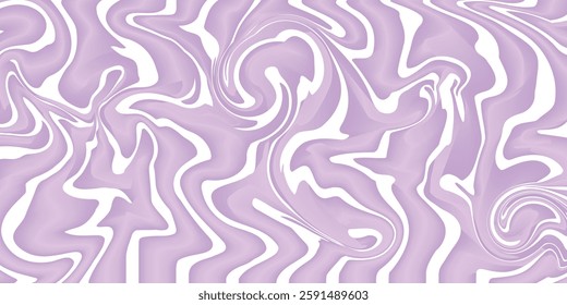 Trendy abstract purple liquid spiral pattern background. design Waves, swirls, swirly patterns, trendy hippie groovy retro psychedelic style.