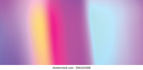 El fondo del arco iris abstracto de moda se desdibujó. Ilustración vectorial de acuarela suave para web, plantilla, afiches, tarjeta, banner. Patrón de malla gradiente de colores pasteles.