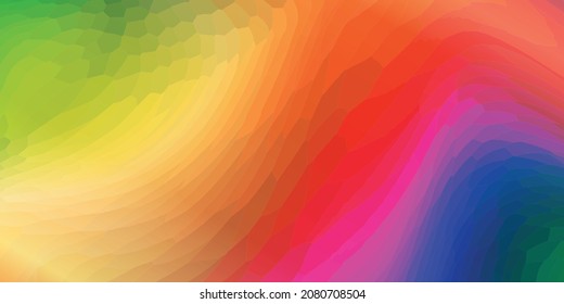 Trendy abstract rainbow blurred background. Smooth watercolor vector illustration for web, template, posters, card, banner. Pastel colors gradient mesh pattern.