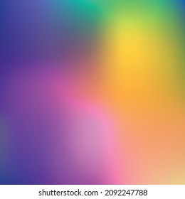 El fondo del arco iris abstracto de moda se desdibujó. Ilustración vectorial de acuarela suave para web, plantilla, afiches, tarjeta, banner. Patrón de malla gradiente de colores pasteles.