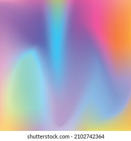 El fondo del arco iris abstracto de moda se desdibujó. Ilustración vectorial de acuarela suave para web, plantilla, afiches, tarjeta, banner. Patrón de malla gradiente de colores pasteles.