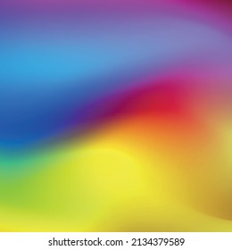 Trendy abstract rainbow blurred background. Smooth watercolor vector illustration for web, template, posters, card, banner. Pastel colors gradient mesh pattern.