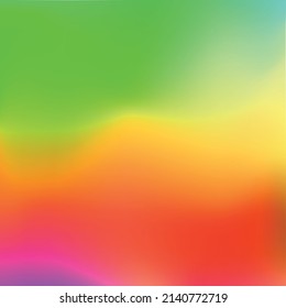 El fondo del arco iris abstracto de moda se desdibujó. Ilustración vectorial de acuarela suave para web, plantilla, afiches, tarjeta, banner. Patrón de malla gradiente de colores pasteles.