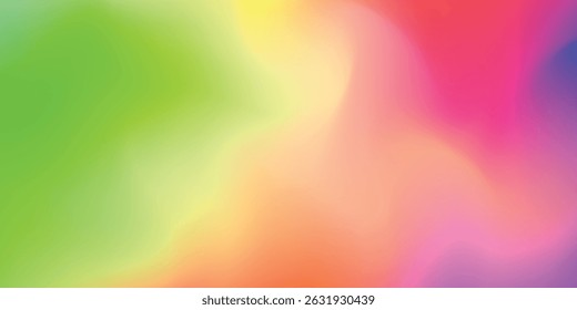 Trendy abstract rainbow blurred background. Smooth watercolor vector illustration for web, template, posters, card, banner. Pastel colors gradient mesh pattern.