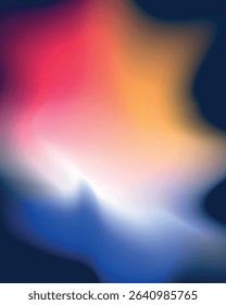 Trendy abstract rainbow blurred background. Smooth gradient vector illustration for web, template, posters, card, banner. Pastel colors mesh pattern.