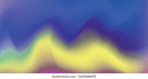 Fondo borroso del arco iris abstracto de moda. Ilustración vectorial lisa de la acuarela para el Web, Plantilla, carteles, tarjeta, Anuncio. Patrón de malla degradada de colores pastel.
