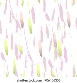 Trendy abstract seamless pattern. Brush confetti background. Pastel colors. Wedding, fabric, wallpaper, party  invitation, wrapping, birthday, anniversary, etc. Vector