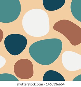 Trendy abstract seamless pattern. Colorful pattern of geometric shapes and elements