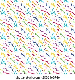 Trendy abstract seamless pattern. Creative art vector background.