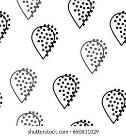 Trendy abstract seamless pattern with geometric shapes. Black, grey, white color.