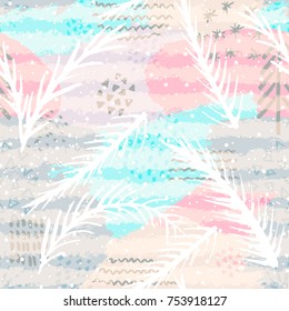 Trendy abstract seamless pattern . Modern abstract design for paper, wallpaper, cover, fabric and other users. Vector illustration