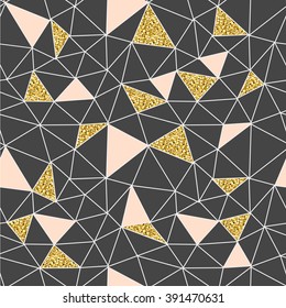 Trendy abstract seamless pattern. triangle structure