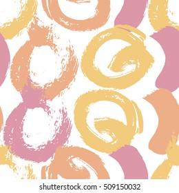 Trendy abstract seamless pattern for wallpaper, fabric, wrapping paper. Hand drawn texture. Stock vector.